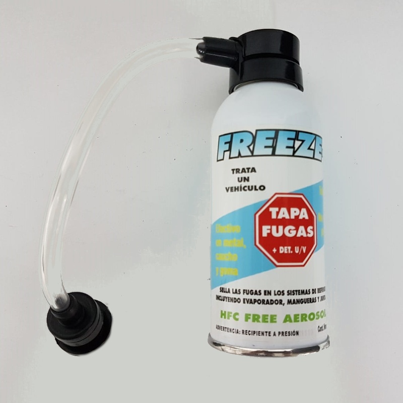 Tapafugas + Detector UV Aire Acondicionado Freeze+. Libre de HFC'S.